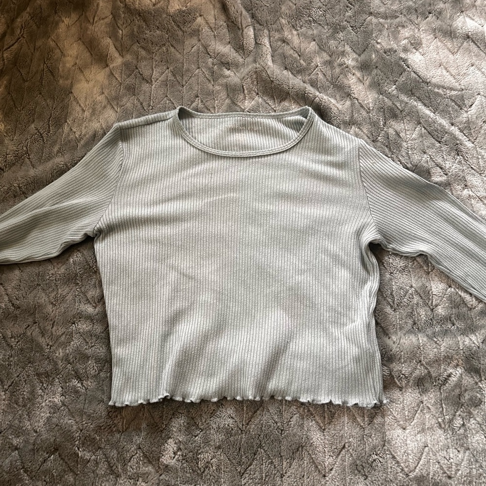 Women's Ribbed Green top